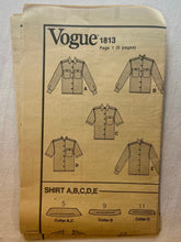 Vogue Basic Design 1813 PARTIALLY CUT Blouse Sizes 8-12
