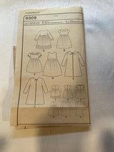 New Look Easy Pattern 6309 PARTIALLY CUT Girl's Dress & Coat, Size 3, 4, 5, 6, 7, 8