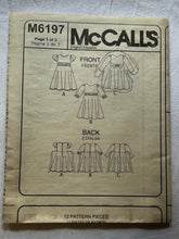 Easy McCall's M6197 Pattern CUT Girl's Dress Size 8