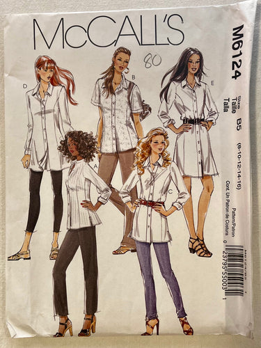 McCall's M6124 UNCUT Blouse Sizes 8-16