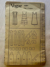 Vogue Calvin Klein 1591 UNCUT Misses Dress Sizes 12-16