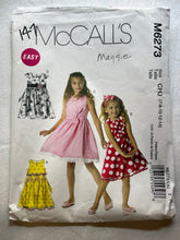 McCall's M6273 Pattern CUT Girl's Dress Size 10