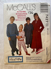 McCall's 7427 Pattern UNCUT Children's Sleepwear Sizes 4, 5, 6