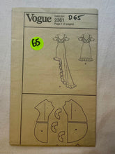 Vogue Oscar De La Renta 2361 PARTIALLY CUT Misses Dress Sizes 8-12