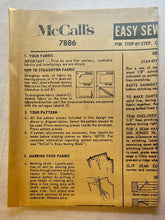 McCall's 7886 PARTIALLY CUT Misses Dress Size 11-13