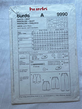 Burda 9990 Sewing Pattern PARTIALLY CUT Childrens' Vest & Pants Sizes 2-8