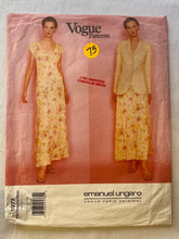 Vogue Emanuel Ungaro 1977 PARTIALLY CUT Misses Dress Sizes 12-16