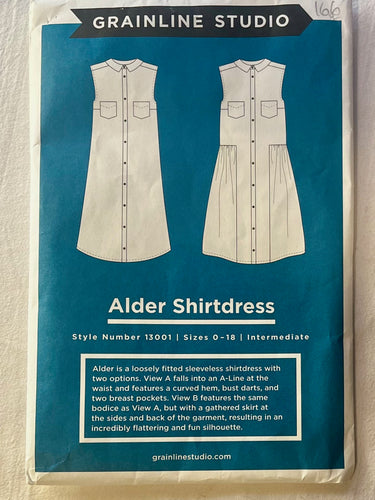 Grainline Studio Alder Shirtdress CUT Misses Dress Size 18