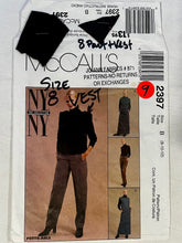 McCall's NY 2397 CUT Vests Size 8