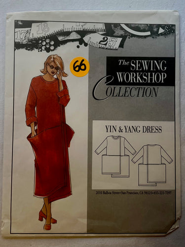 The Sewing Workshop Yin and Yang Dress UNCUT Misses Dress Sizes SM-XL