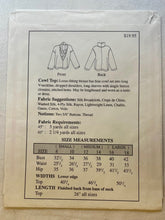 The Sewing Workshop Cowl Top CUT Blouse Size L