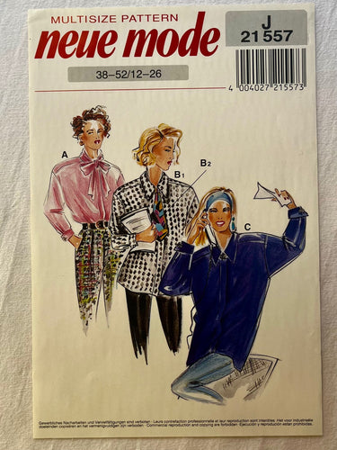 Neue Mode J21557 UNCUT Blouse Sizes 12-26