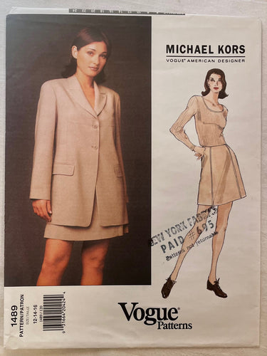 Vogue Michael Kors 1489 UNCUT Suit Sizes 12-16