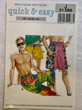 Quick and Easy J21286 PARTIALLY CUT Men's Wear Sizes 36-44