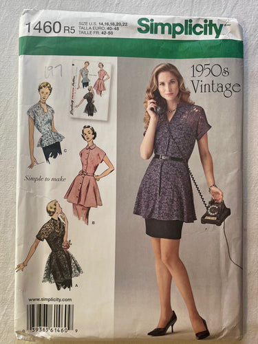 Simplicity 1460 UNCUT Misses Dress Sizes 14-22