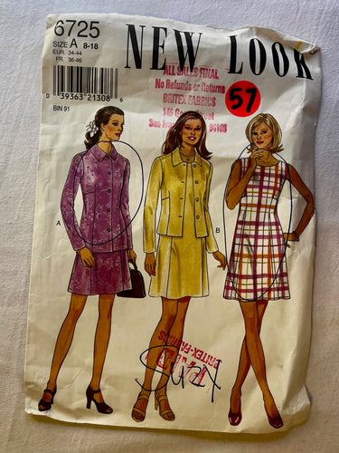 New Look 6725 CUT Misses Dress Size 14