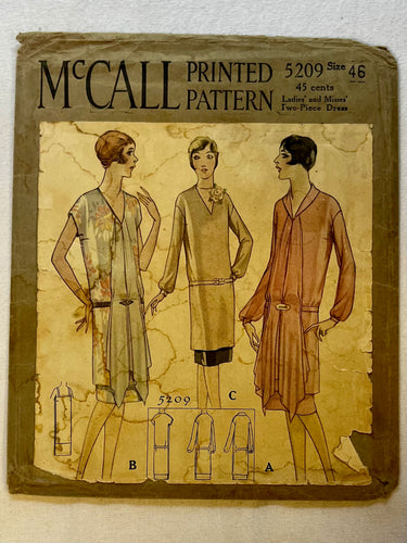McCall's 5209 PARTIALLY CUT Misses Dress Size 46