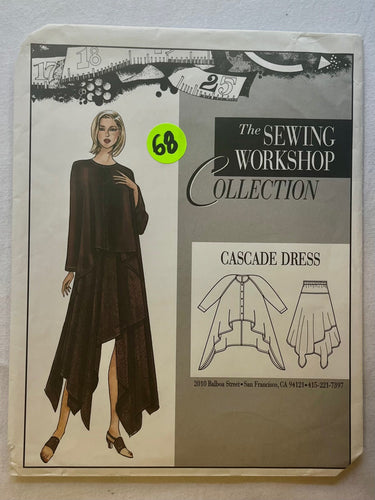 The Sewing Workshop Cascade Dress UNCUT Misses Dress Sizes SM-XL