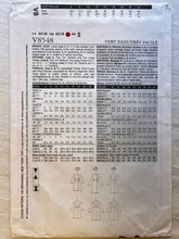 Very Easy Very Vogue V8548 PARTIALLY CUT Coat Sizes 6-12