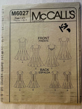 McCall's M6027 PARTIALLY CUT Misses Dress Sizes 6-12