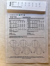Vogue V8759 UNCUT Men's Wear Sizes 40-46