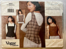 Vogue Anne Klein 1847 CUT Blouse Size 16