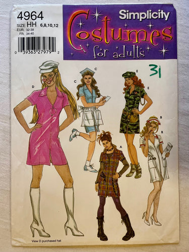 Simplicity Costumes 4964 UNCUT Costumes Sizes 6-12