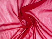 100% Silk Chiffon 45" Red