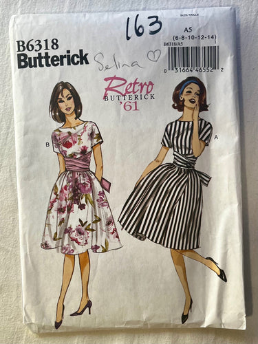 Butterick B6318 CUT Misses Dress Size 14