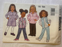 Butterick 3214 Pattern PARTIALLY CUT Girls Sweaters and Pants Sizes 2, 3, 4, 5