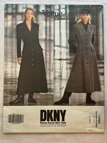 Vogue DKNY 1054 UNCUT Misses Dress Sizes 14-18