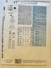 Vogue Individualist Montana 1947 UNCUT Suit Size 10