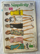 Simplicity 7670 CUT Misses Dress Size 14