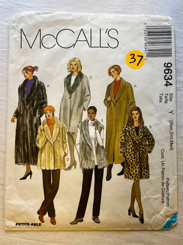 McCall's 9634 CUT Coat Size M
