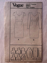 Very Easy Very Vogue V8664 PARTIALLY CUT Misses Dress Sizes 6-12