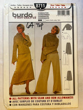 Burda International 8711 UNCUT Blouse Sizes 8-18