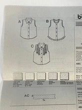 Burda Easy 9887 Sewing Pattern PARTIALLY CUT Childrens' Blouse Sizes 2-5