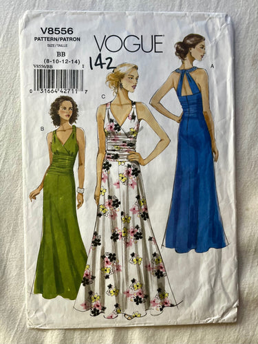 Vogue V8556 PARTIALLY CUT Misses Dress Sizes 8-14