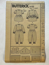 Butterick 5132 Sewing Pattern PARTIALLY CUT Childrens' Dress & Part Pants Sizes 1-3