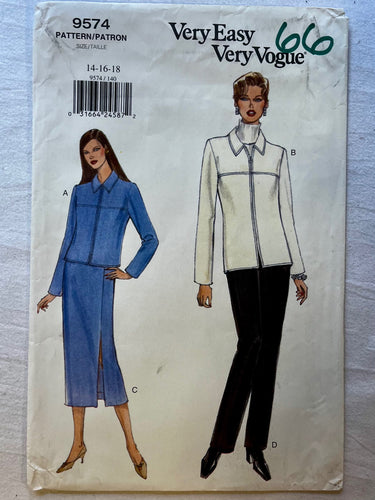 Very Easy Very Vogue 9574 UNCUT Suit Sizes 14-18