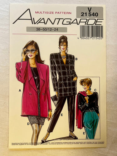 Avantgarde V21540 UNCUT Suit Sizes 12-24