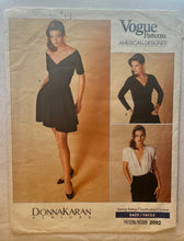 Vogue Donna Karan 2092 PARTIALLY CUT Blouse Size 10