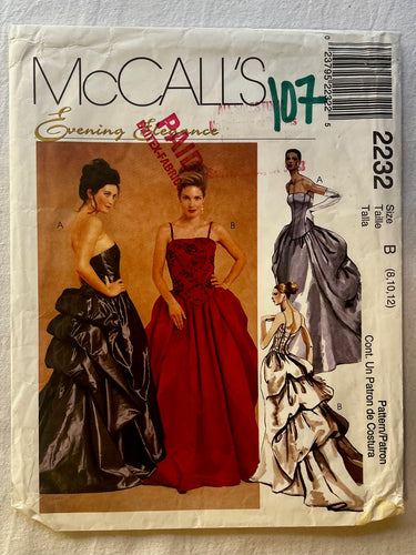 McCall's 2232 PARTIALLY CUT Misses Dress Sizes 8-12