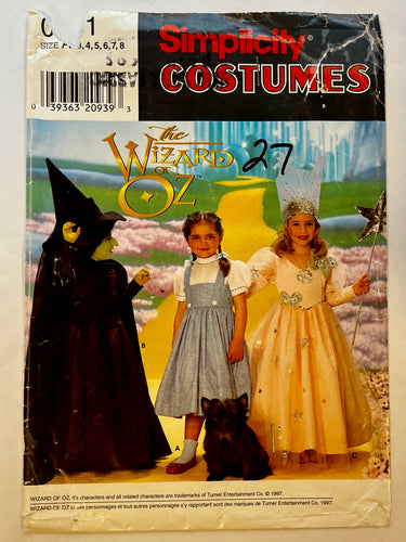 Simplicity Costumes 7801/0631 UNCUT Kids Costumes Sizes 3-8