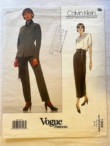 Vogue Calvin Klein 1202 UNCUT Suit Sizes 12-14