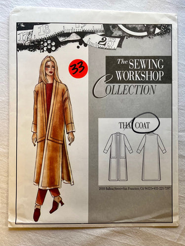 The Sewing Workshop Thai Coat UNCUT Coat Sizes XS-XXL