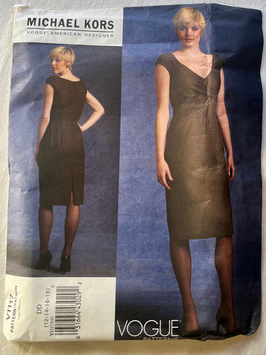 Vogue Michael Kors V1117 UNCUT Misses Dress Sizes 12-18