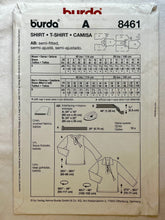 Burda 8461 UNCUT Blouse Misses Sizes 6-18 or Men's Sizes 34-44