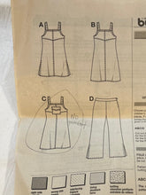 Burda Easy 9694 Sewing Pattern PARTIALLY CUT Girls' Dress & Pants Size 7