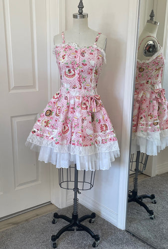 Afternoon Tea Corset-Back Dress Harajuku Style